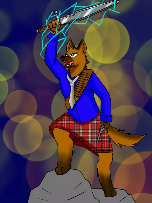 One of my friends as a German Shepherd drawn by me (@ArtyMewer) by ArtyMewer