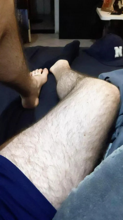 One sock on, one sock off. Which do you wanna start with? by IndividualDetail