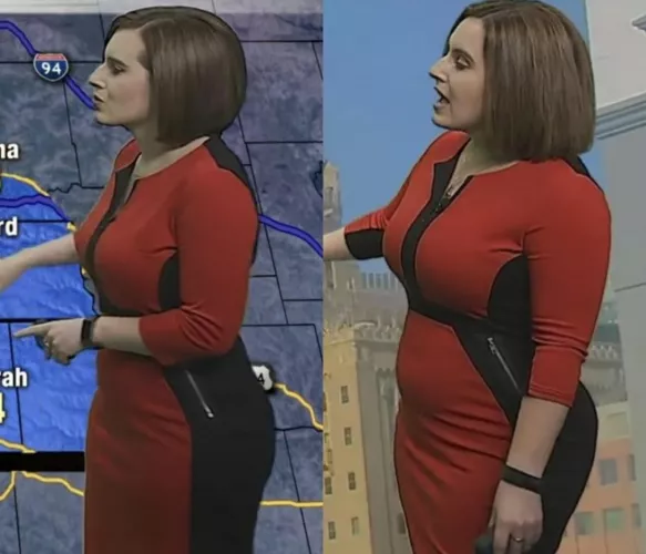 One year growth of weather girl Sarah Gannon by gamer-onthego