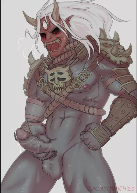 Oni what are you doing?🥵🥵🥵🥵🥵🥵🥵 I don’t know who the artist is btw by Logical_Middle_2732