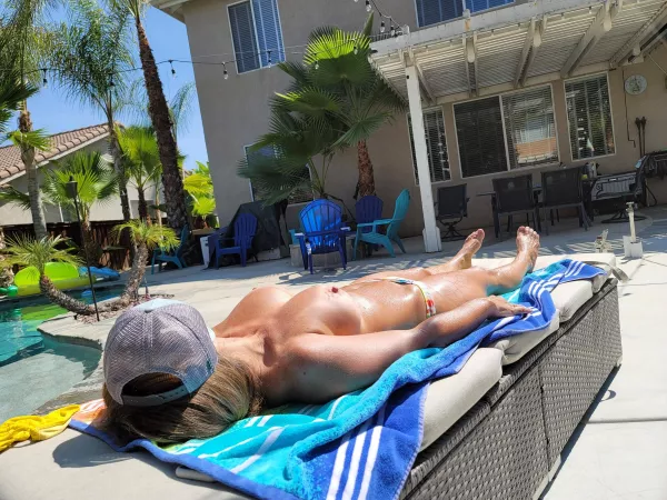 Only if the construction guys next door knew my wife was tanning just a few feet away topless!! by snow311