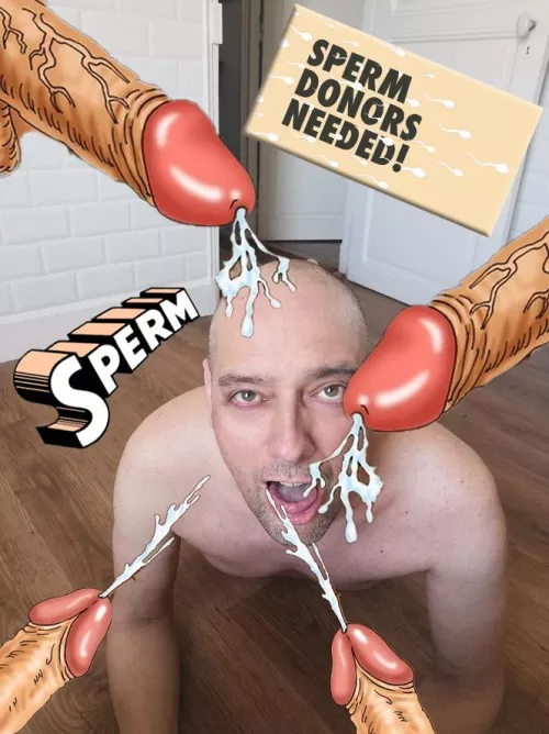 Only submissive men have that cum hungry look in their eyes 😋👀😋 by Bearapoilone