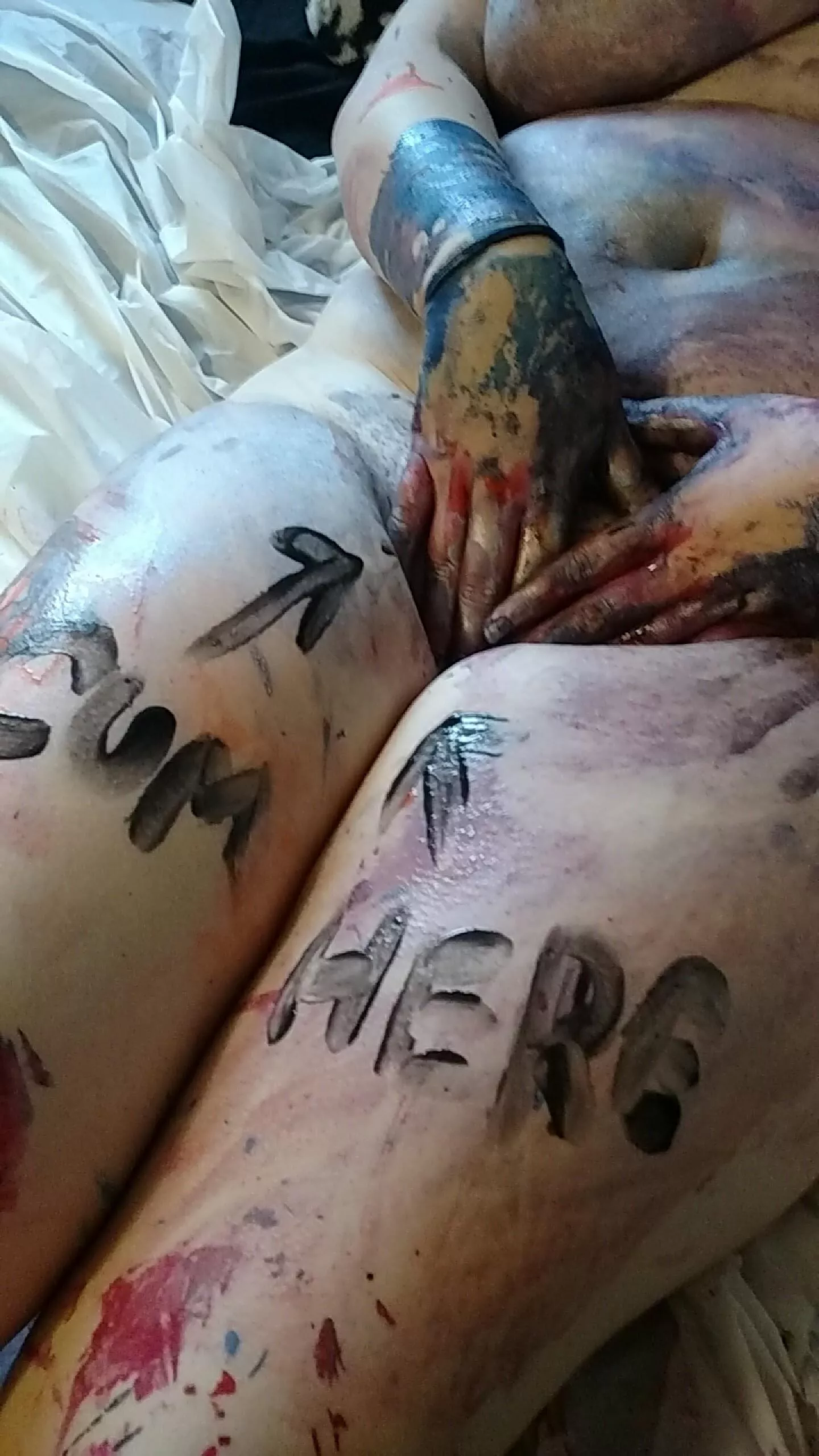 Oops, I made a mess 😏🖤 [OC] posted by AroraRayne