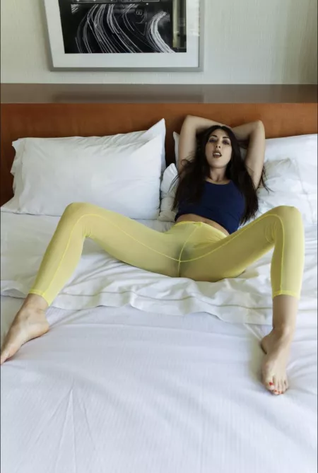 Open foot tights by BrettAnne