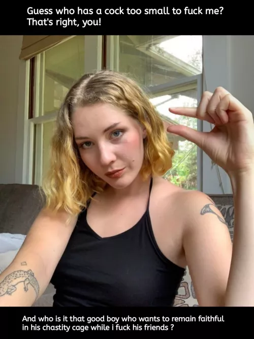 Opsie... Small tiny clit stay caged! by PervertKinks