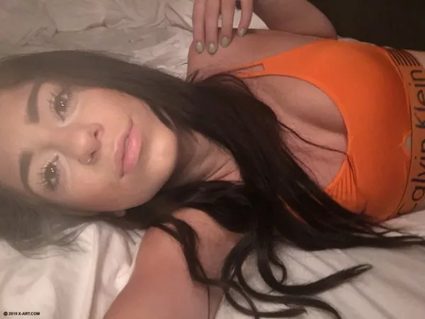 Orange Calvin Klein Bra by [deleted]