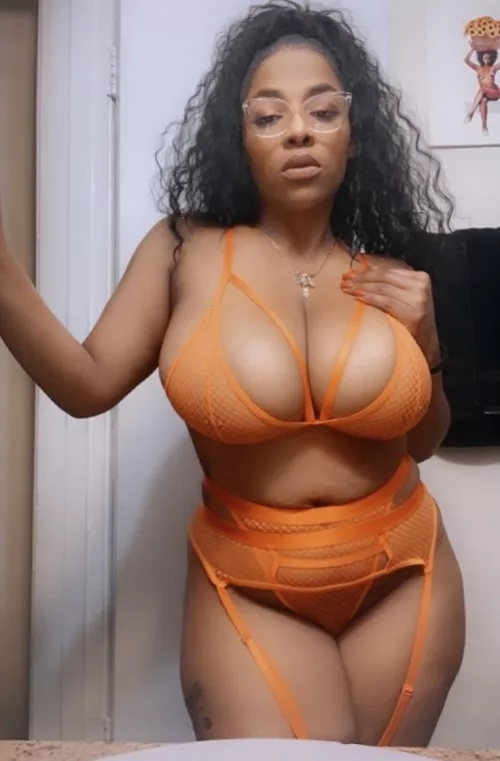 Orange lingerie by FizzyOrangeJuice