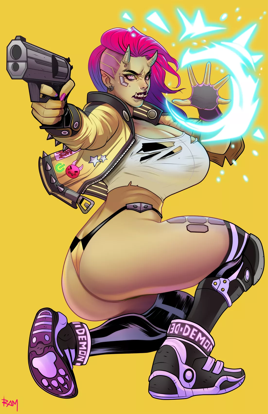 Orc Ciberpunk by RamArtwork posted by prismatika_on_tumblr