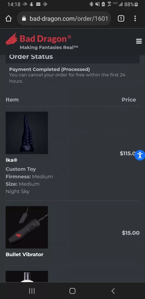 Ordered the wife her first Bad Dragon, can't wait to get this one in and try it out! by yamamotto1