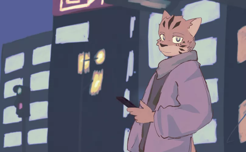 Ose the cat boy (Art by me) by idofurryart