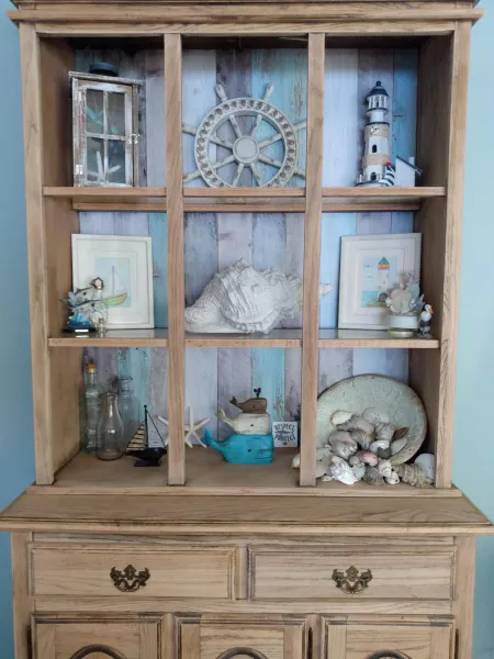 Our beach-themed hutch is coming along great! by unicorn_winter