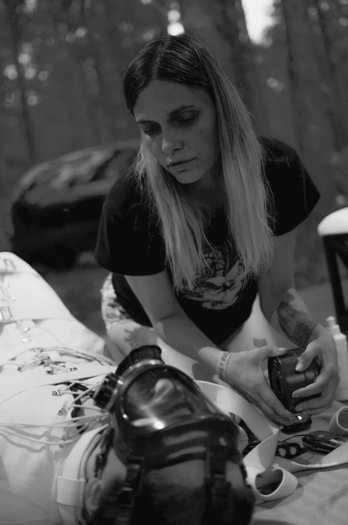 Our forest play with bondage bag and gasmask posted by Mistress_Priest