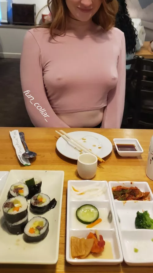 out for dinner enjoying the admirers and haters 😍❤ by Fun_Collar_