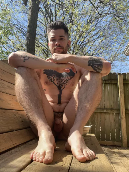 Outdoors and barefoot by thatyogafvcker