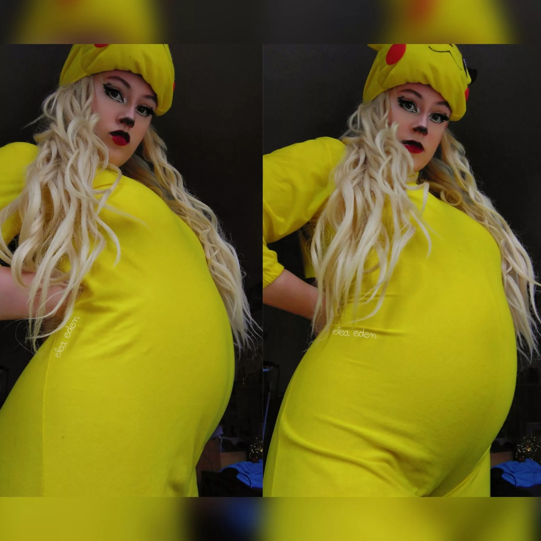 Outgrowing my halloween costume already 😖 posted by elea-goddess