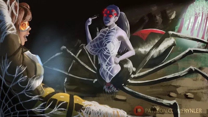 Overwatch - Tracer x Widowmaker (by Frynler-chan) by SymbioteBond