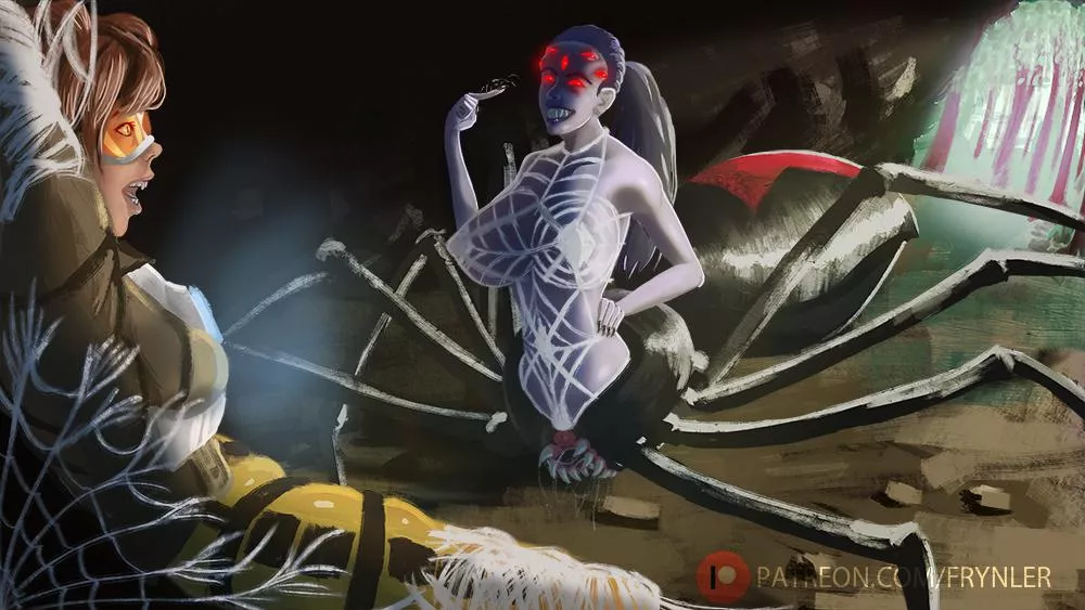 Overwatch - Tracer x Widowmaker (by Frynler-chan) posted by SymbioteBond