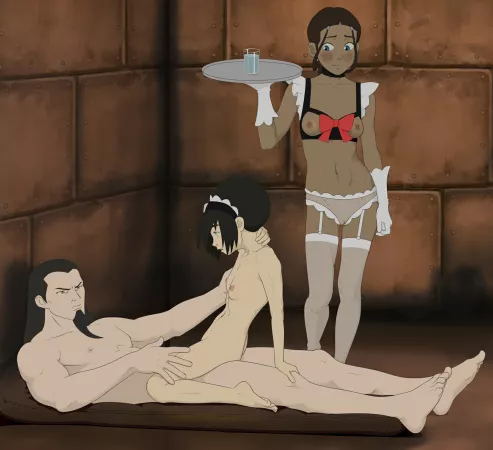 Ozai X Toph X Katara [Anaxus] by BabaroG2