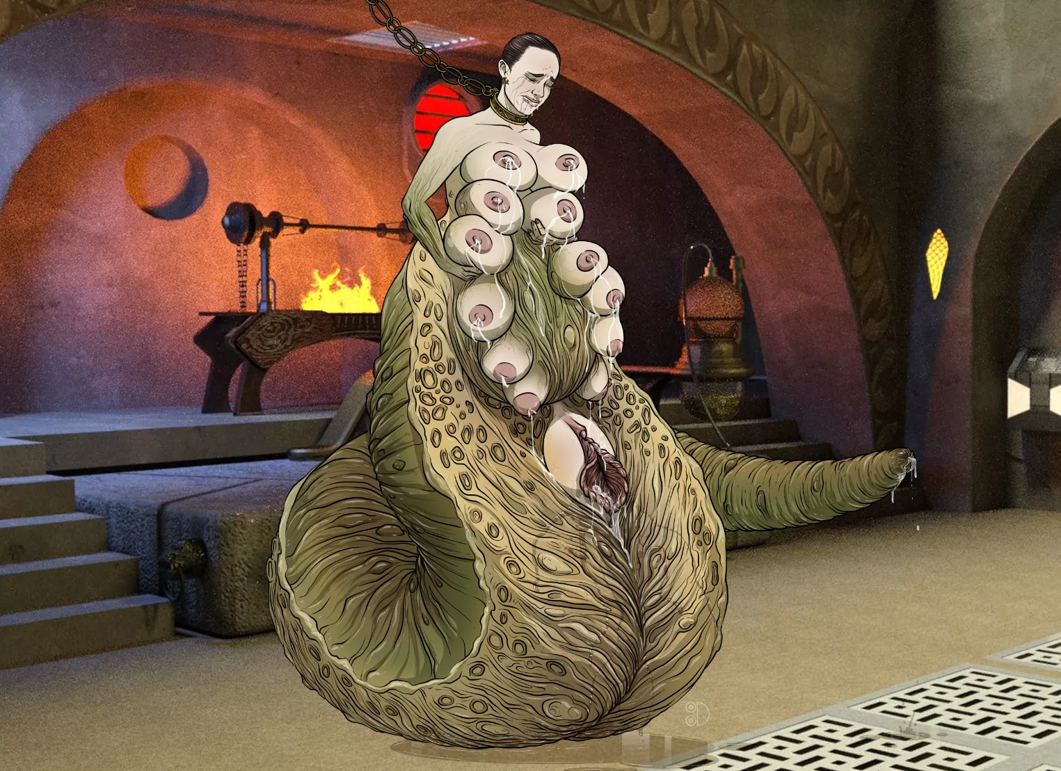 Padme turned into a Hutt breeding vat against her will (Tittydispenser) posted by titty_dispenser