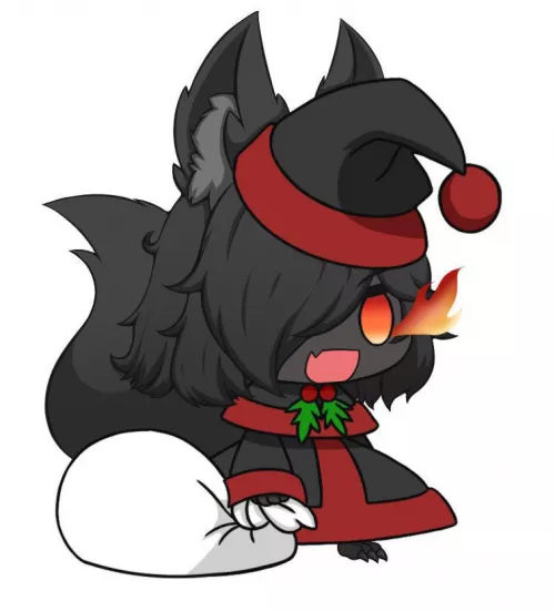 Padoru hellhound by N_sujeto_aburrido
