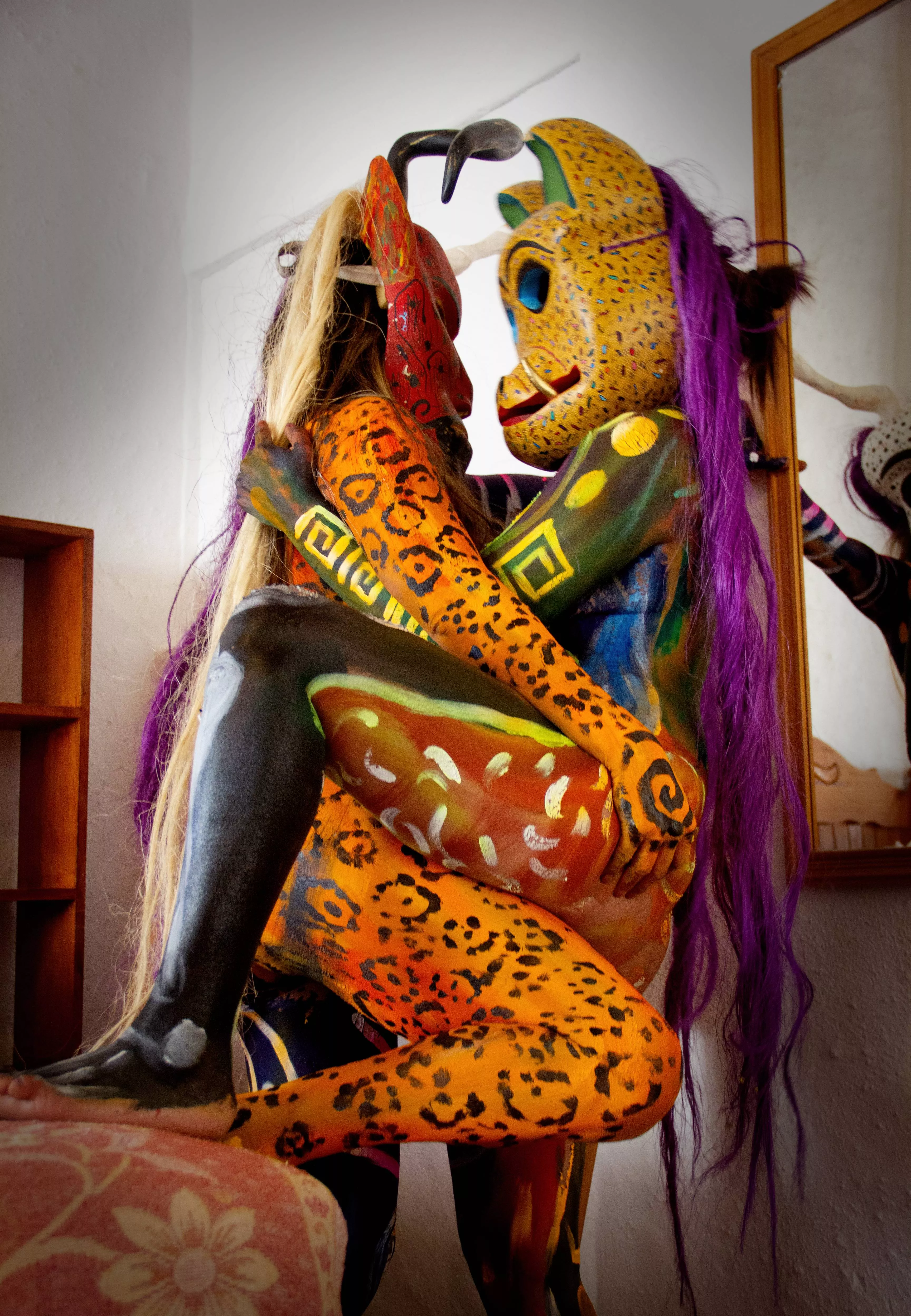 Painted, happy and sexy :) posted by Amateurlatina