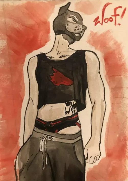 Painted pup by sunlight4life