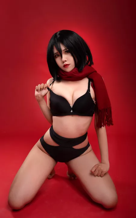 PamPam as Mikasa, Attack on Titan by NationPresident