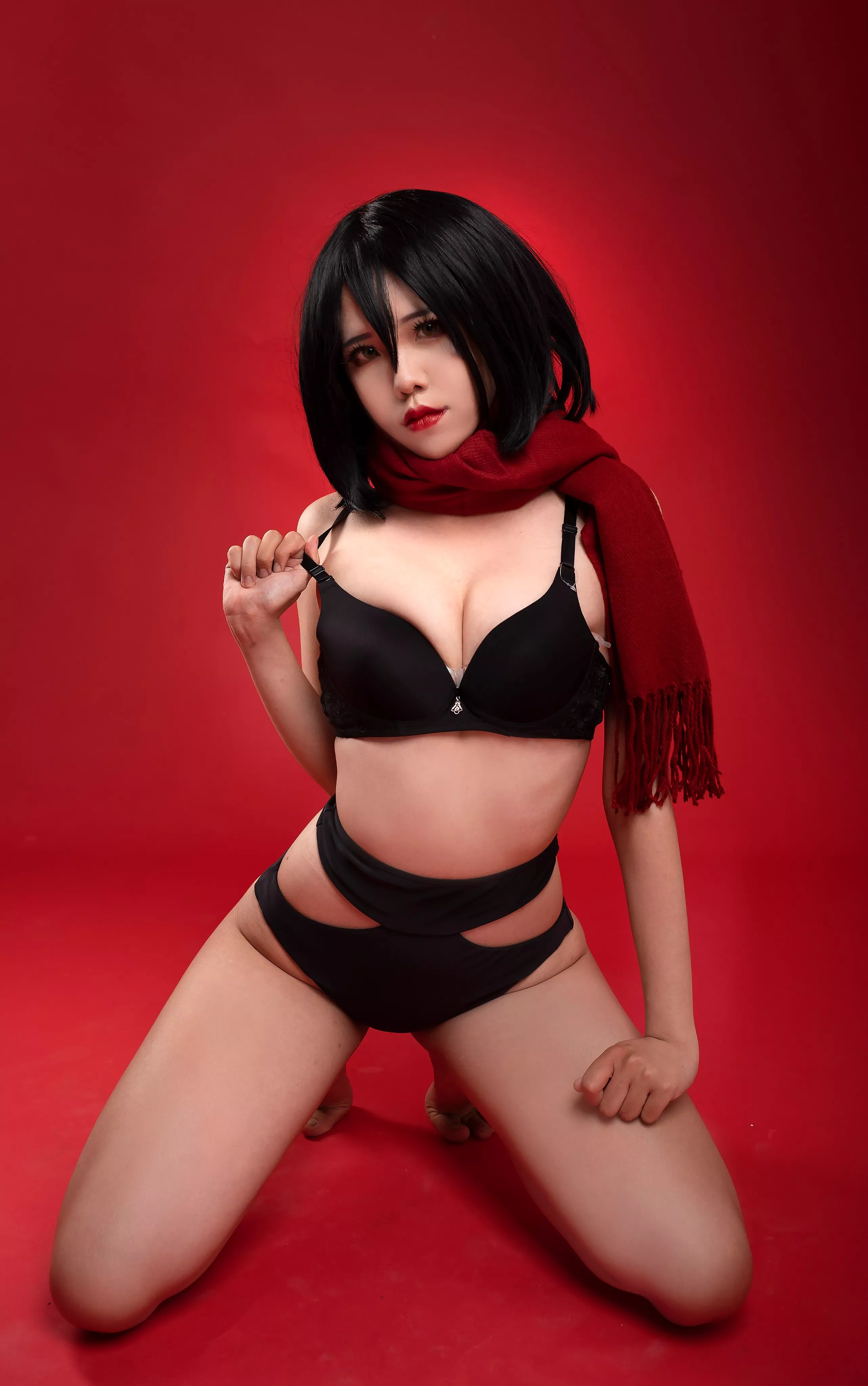 PamPam as Mikasa, Attack on Titan posted by NationPresident