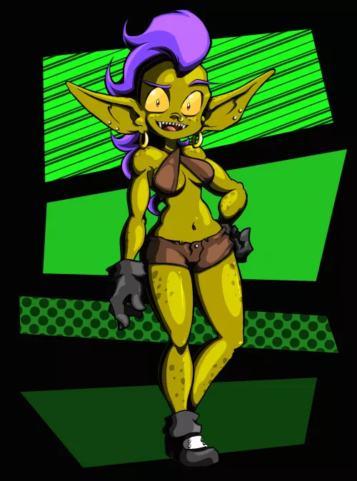 Pandemonia the goblin girl by Crimsyndevil
