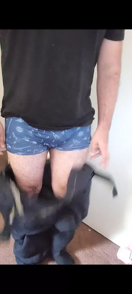 Pants falling off after long day at work by hopps003