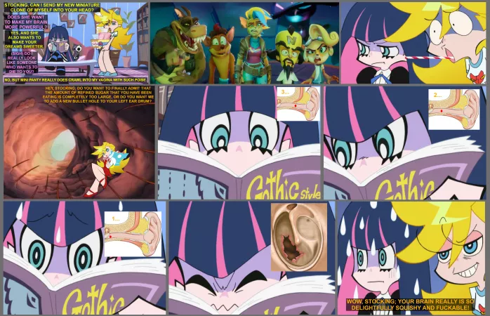 Panty and Stocking with Brain Fetishes: Part 1 (XanderMartin98) [Panty and Stocking with Garterbelt] by MediocreTruth49