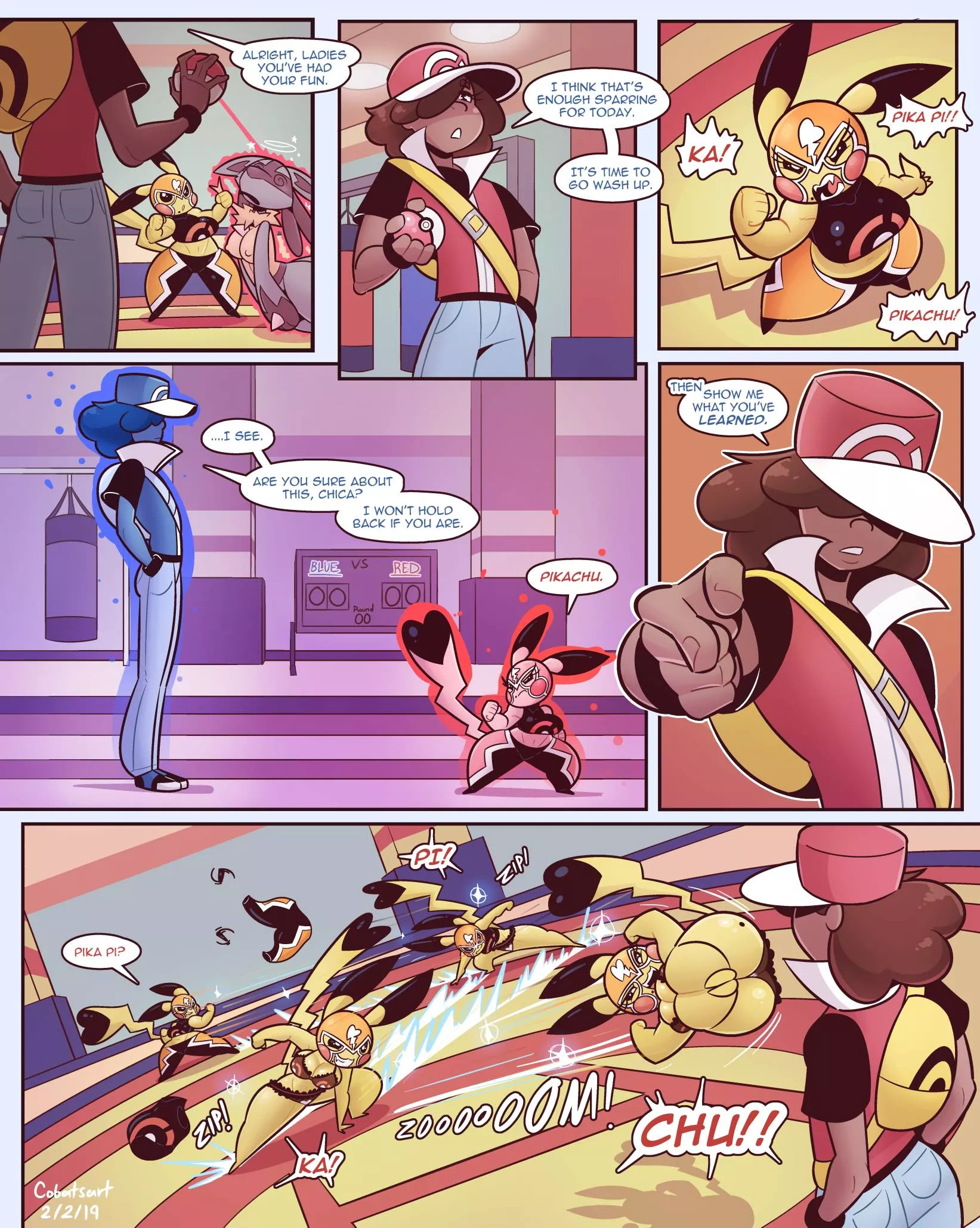 PART 2 It takes hard work to be the best [MF] [Pikachu Libre] (Cobat) posted by wraithcomplex