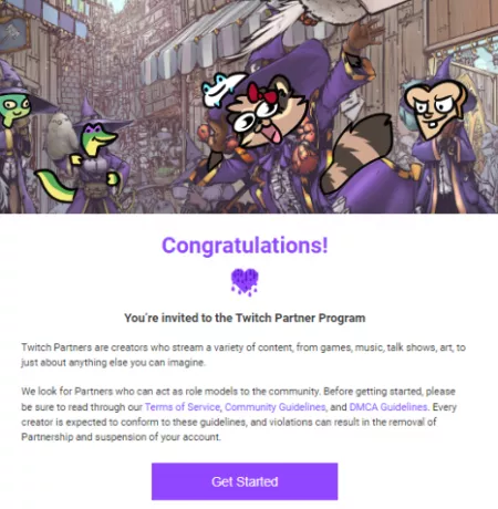 Partner application approved... on RACCOON APPRECIATION DAY!! (oct 1st)! I'm incredibly thankful and humbled. Never give up on your dreams!! You never know where they may take you! <3 by AttacRacc