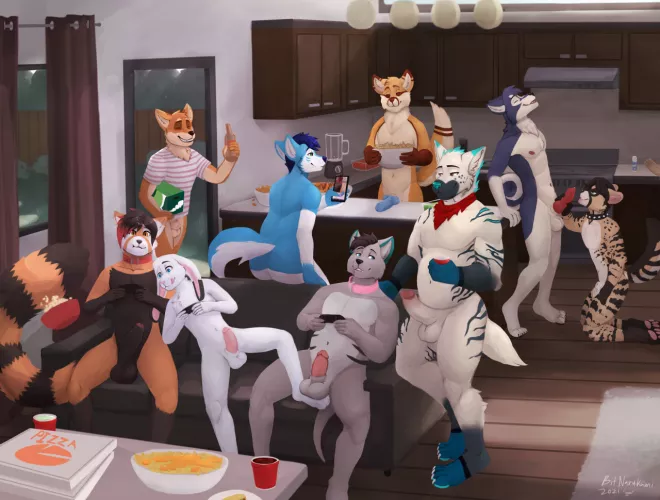 Party Couch (BitNarumaki) by DL2828