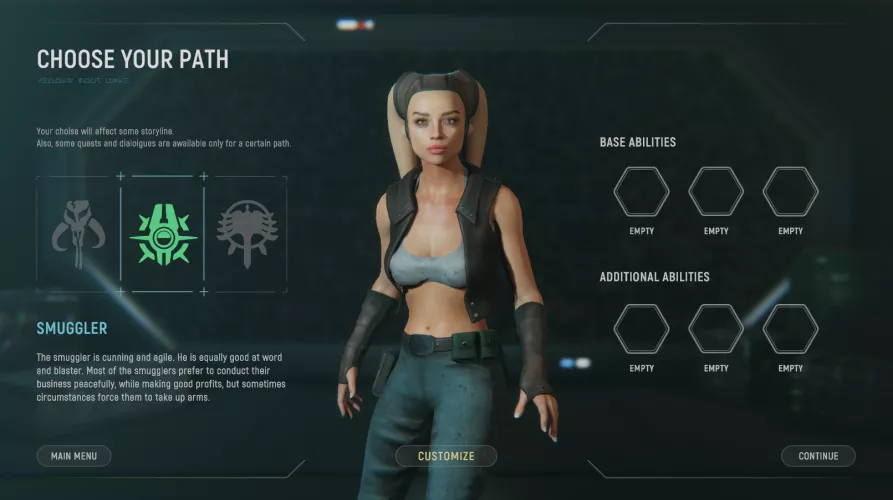 Path of lust W.I.P.: Character customize screen update (StarLord Games). by StarLord_Games