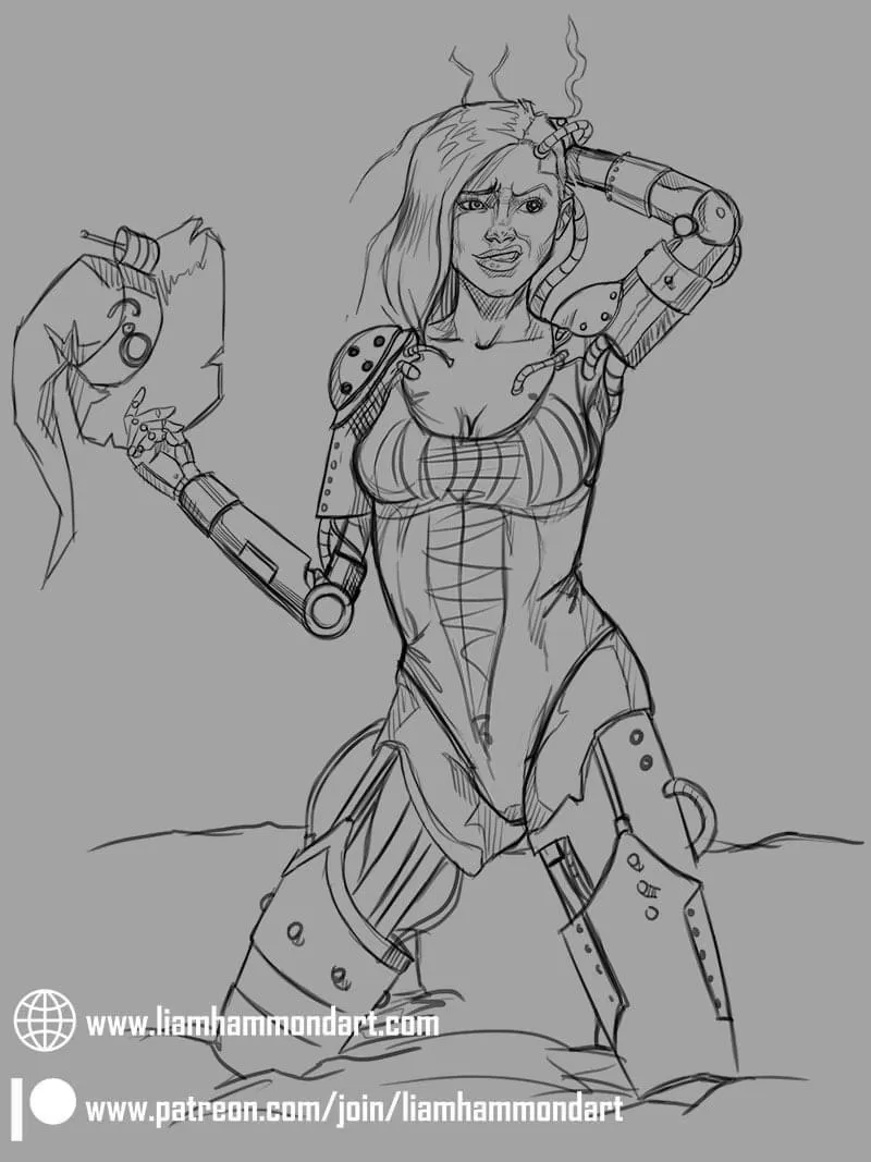 Patreon sketch by me posted by LiamHammondArt