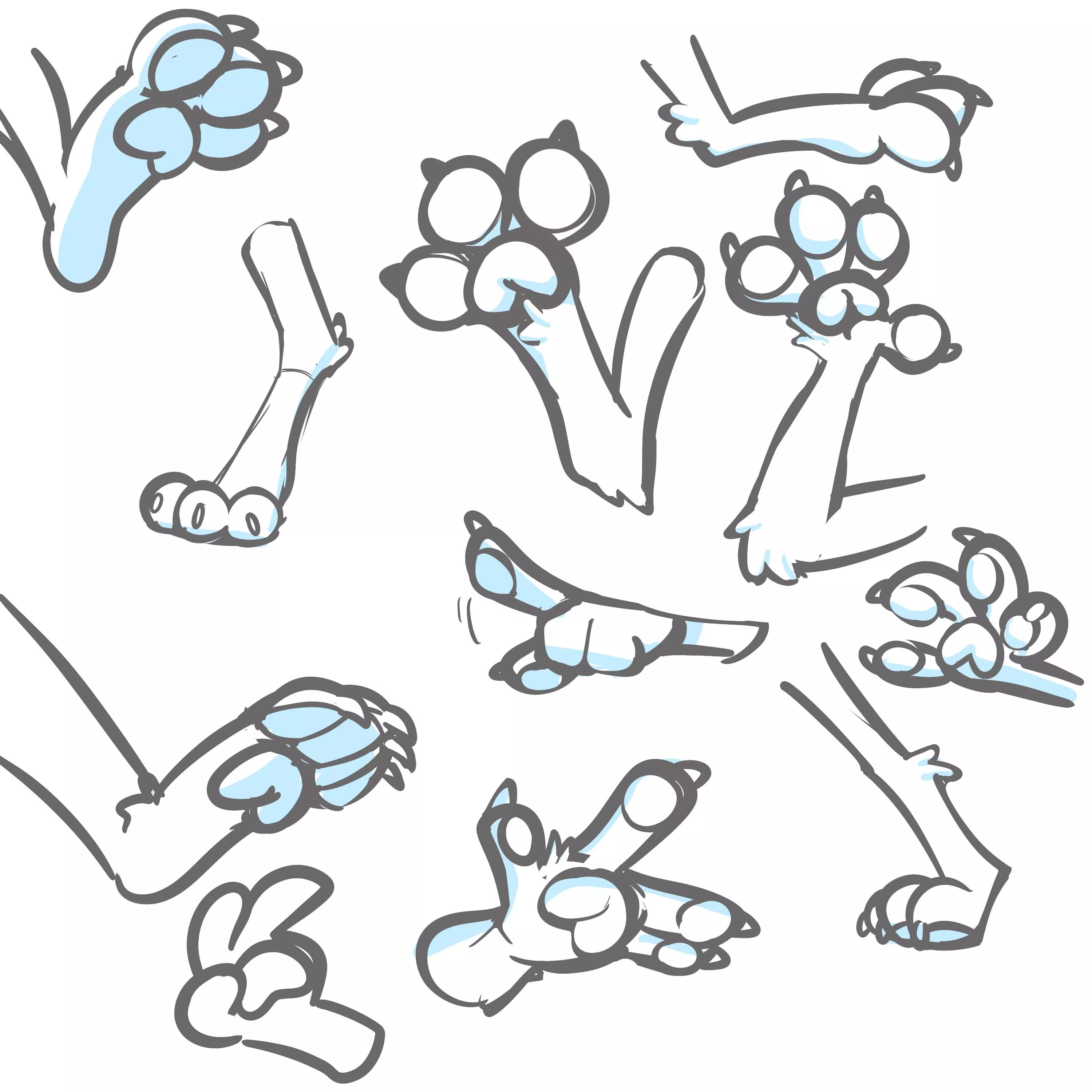 Paws doodles posted by Xing_1