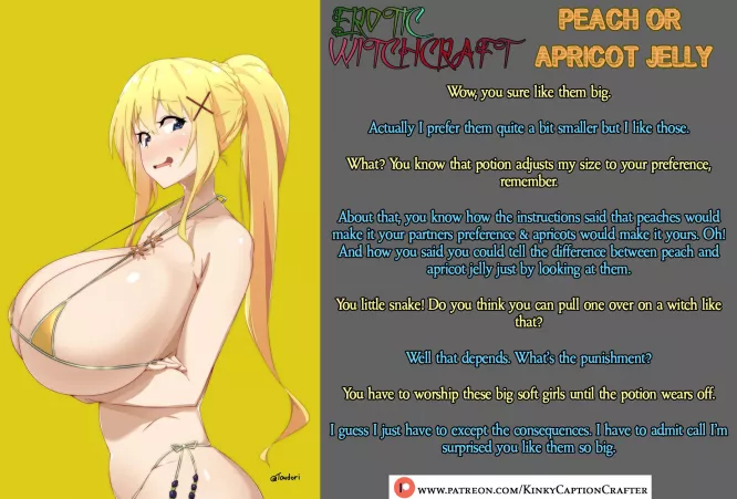 Peach or Apricot Jelly by KinkyCaptionCrafter