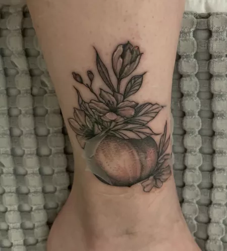 Peach tattoo by danjohnson1323