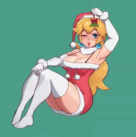 Peach under the mistletoe (Riz) by BruhSoundEffect1