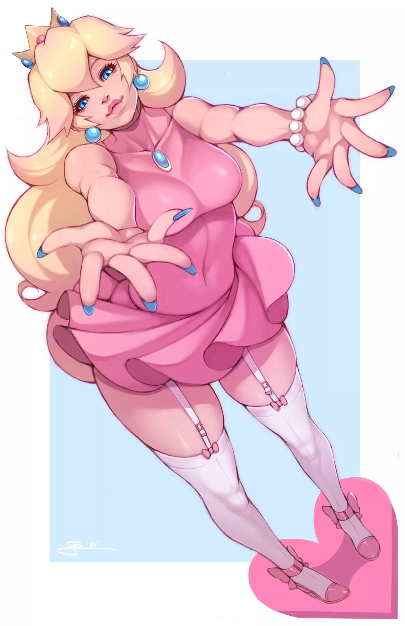 Peach's sexy thighs posted by Henthigh_Senpai