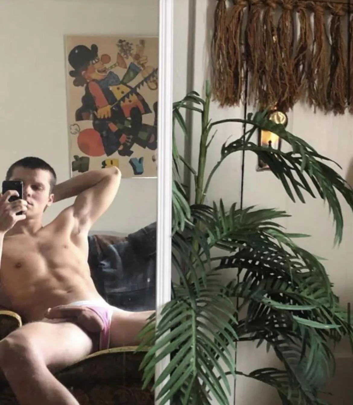 Peak a boo posted by hornybi-guy