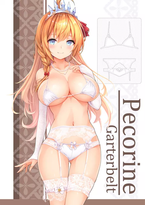Pecorine shows off some underwear. [Princess Connect!] by chilidirigible