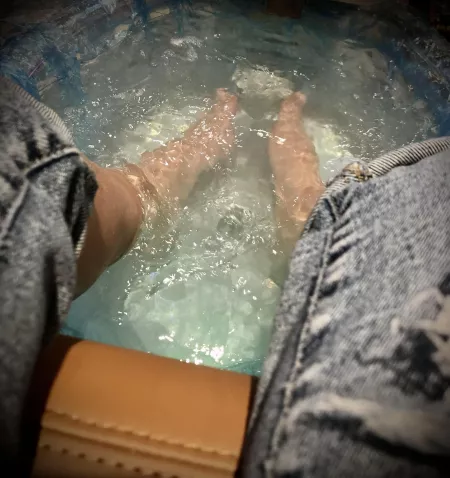 Pedi time! I’ll be showing them off soon. Stay tuned. by freyas_sole