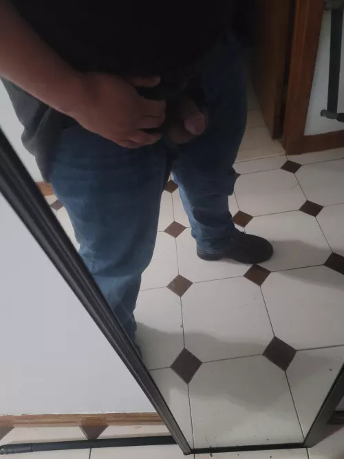 Peek a boo! At a friend's house, his girlfriend almost caught me..... by Pretend-Cod-1922