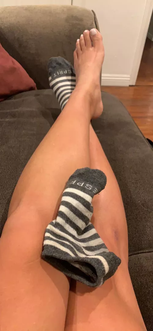 Peel off the other sock and take a sniff 😈 by librabutterfly