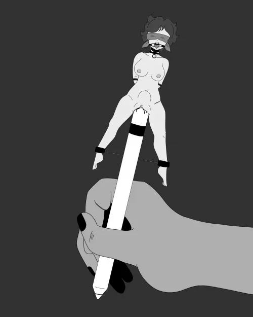 Pencil topper [OC] by persephonera