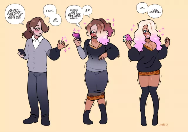 Pent Up by Blackshirtboy (MTF, Bimbofication) by not4myprimary