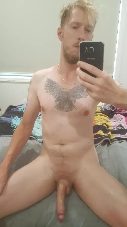 Perched on the edge of the bed, what next? by -enigma--