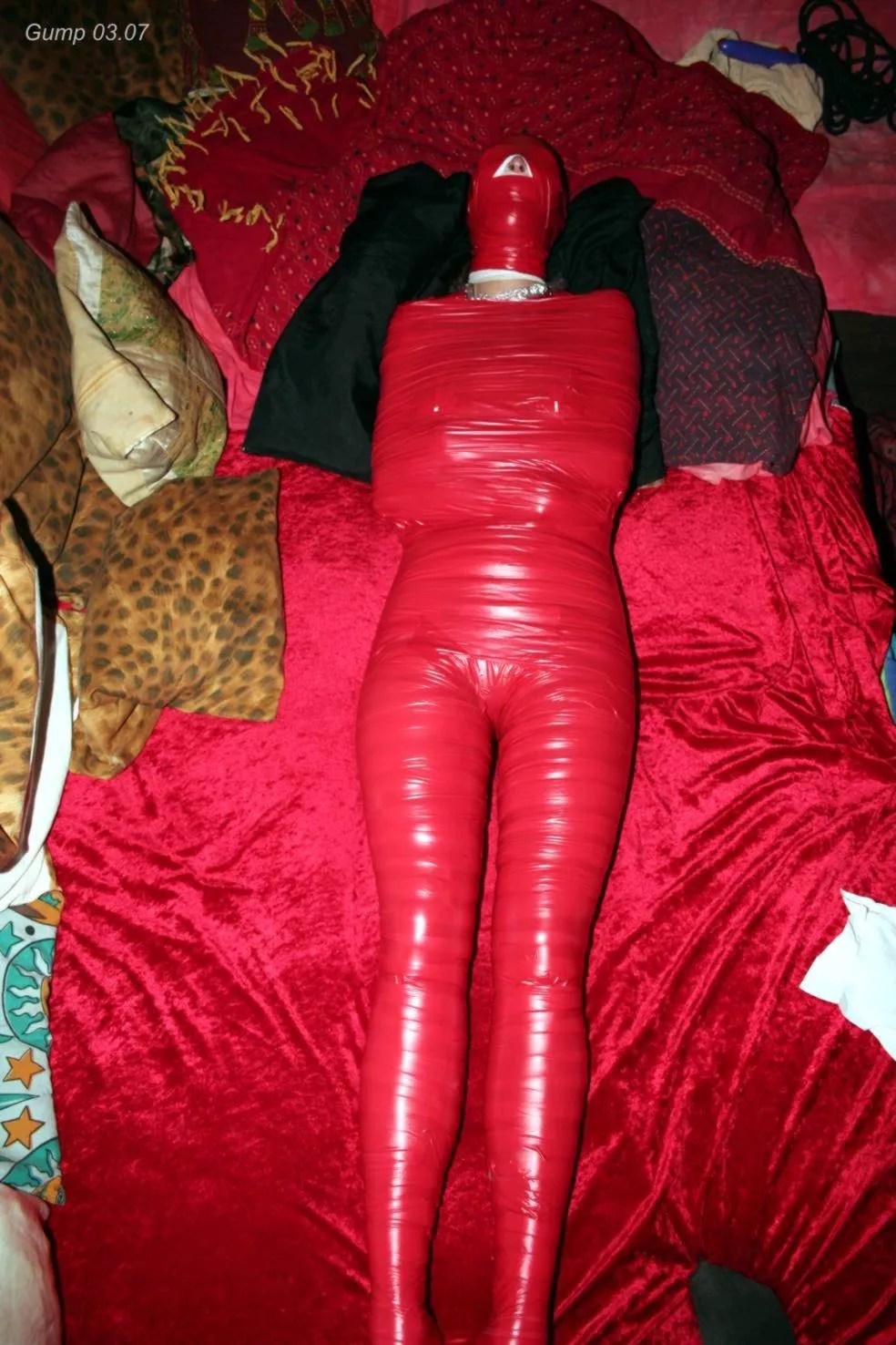 Perfectly wrapped in red tape posted by pBondage